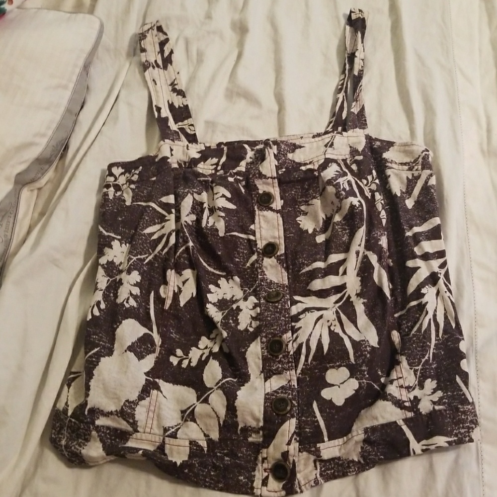 Anthropologie HD Paris Floral tank top